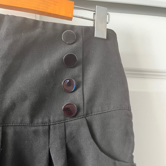 Bettie Page High-Waisted Pinup Shorts, Black - S/M - Picture 3 of 5